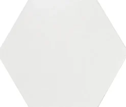 Equipe Ceramica Carrelage sol et mur intérieur hexagonal uni blanc mat L.20 x l.17,5 cm x ép.8 mm, Hexa