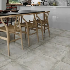 Carrelage sol et mur intérieur en grès cérame émaillé effet béton gris L.60 x l.60 cm x ép.8 mm Malt- Best