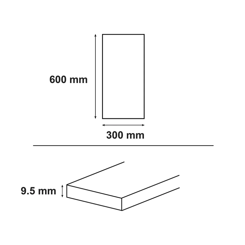 Carrelage sol et mur intérieur gris effet pierre L.60 x l.30 cm x ép.9,5 mm, Oikos-GoodHome Hot