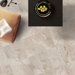 Carrelage sol et mur intérieur effet pierre beige mat L.60 x l.30 cm x ép.9 mm, Denali- Outlet