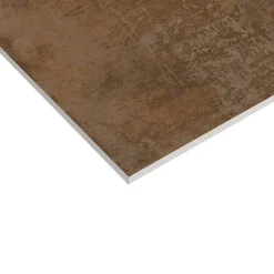 Carrelage sol et mur intérieur en grès cérame émaillé effet béton marron cuivré satin L.61 x l.31 cm x ép.8 mm, Malt