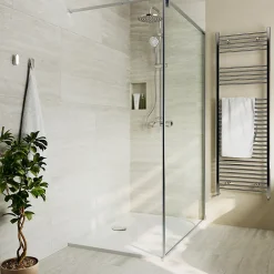 Carrelage sol et mur intérieur gris effet pierre L.59,5 x l.120 cm x ép.10 mm, Kyat-GoodHome