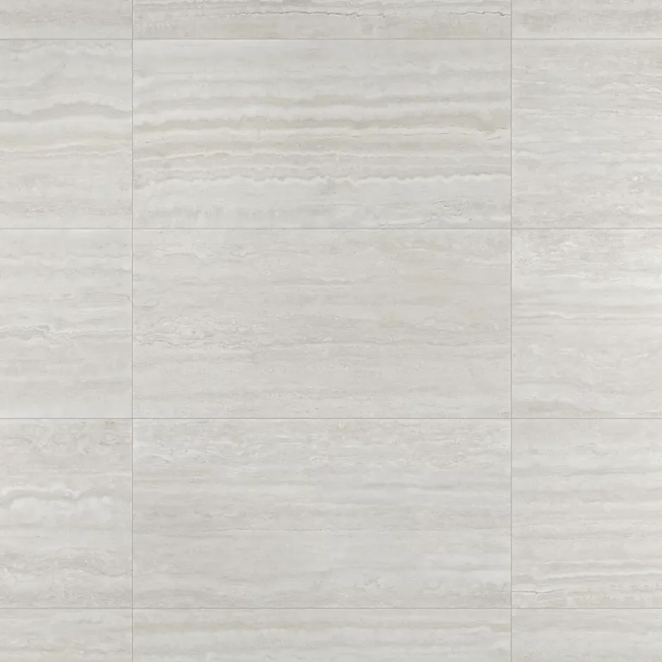 Carrelage sol et mur intérieur gris effet pierre L.59,5 x l.120 cm x ép.10 mm, Kyat-GoodHome