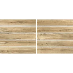 Carrelage sol et mur intérieur effet bois brut mat L.90 x l.15 cm, Woodland