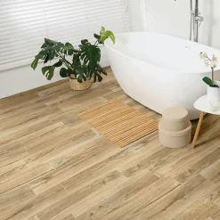 Carrelage sol et mur intérieur effet bois brut mat L.90 x l.15 cm, Woodland