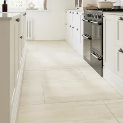 GoodHome Carrelage sol et mur intérieur effet pierre beige L.120 x l.59,5 cm x ép.10 mm, Kyat