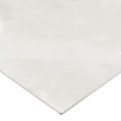Carrelage sol et mur intérieur blanc effet pierre L.60,4 x l.60,4 cm x ép.7,4 mm, Himalaya