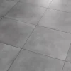 Carrelage sol et mur intérieur gris mat effet béton L.61,6 x l.61,6 cm x ép.8,5 mm, Konkrete-GoodHome Outlet