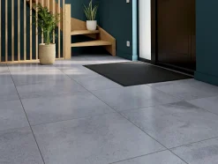 Carrelage sol et mur intérieur effet béton gris L.60 x l.60 cm x ép.10 mm, Newport- Outlet