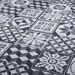 GoodHome Carrelage sol et mur intérieur effet carreau de ciment tons gris L.20 x l.20 cm x ép.8,2 mm, Konkrete