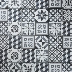 GoodHome Carrelage sol et mur intérieur effet carreau de ciment tons gris L.20 x l.20 cm x ép.8,2 mm, Konkrete