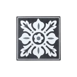 GoodHome Carrelage sol et mur intérieur effet carreau de ciment tons gris L.20 x l.20 cm x ép.8,2 mm, Konkrete