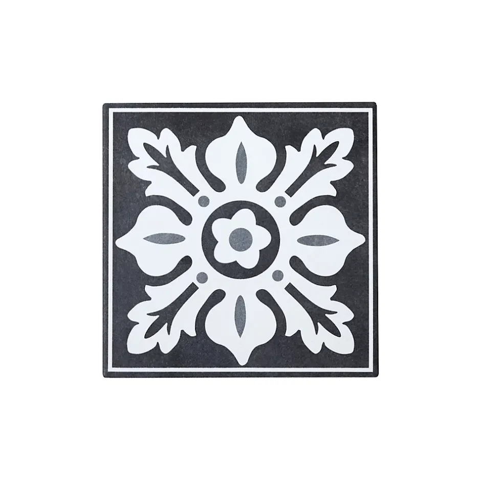 GoodHome Carrelage sol et mur intérieur effet carreau de ciment tons gris L.20 x l.20 cm x ép.8,2 mm, Konkrete