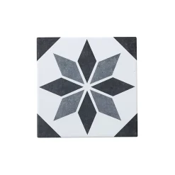 GoodHome Carrelage sol et mur intérieur effet carreau de ciment tons gris L.20 x l.20 cm x ép.8,2 mm, Konkrete