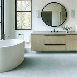 Carrelage sol et mur intérieur bleu océan L.20 x l.20 cm x ép.7,4 mm, Glamour Océan