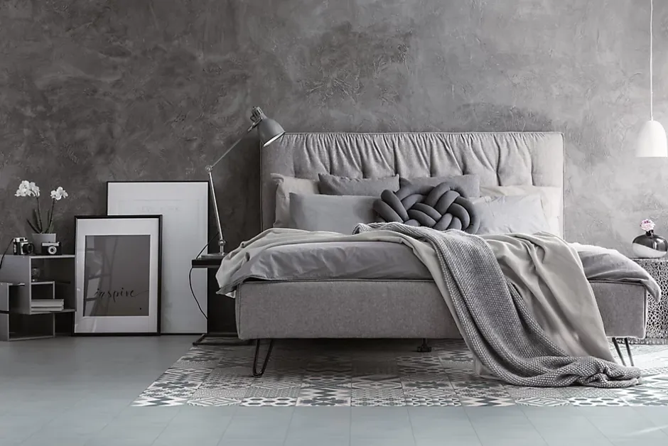 Carrelage sol et mur intérieur bleu océan L.20 x l.20 cm x ép.7,4 mm, Glamour Océan