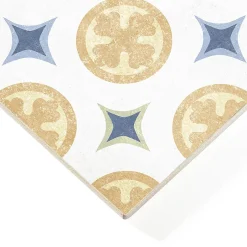 Carrelage sol et mur intérieur effet carreaux de ciment multicolores L.20 x l.20 cm x ép.7,4 mm, Liberty Multico