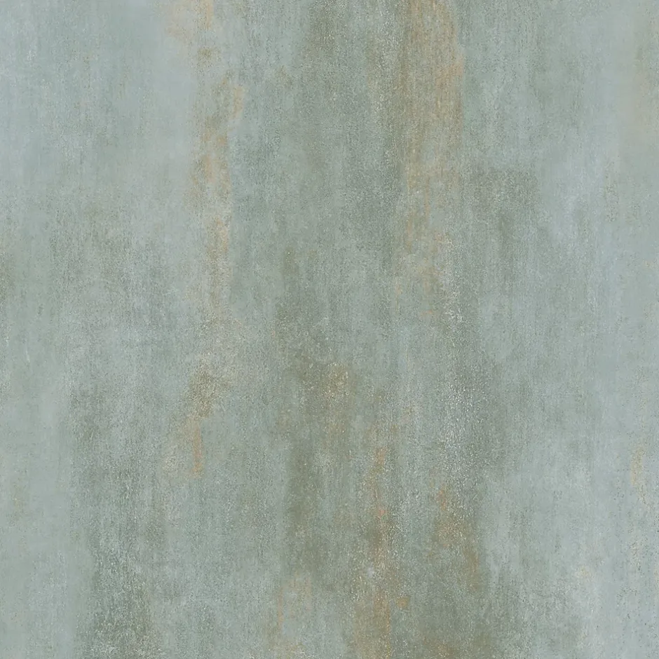 Carrelage sol et mur intérieur en grès cérame effet béton vert sauge mat L.61 x l.61 cm x ép.7,4 mm, Upper-Gresmalt Hot