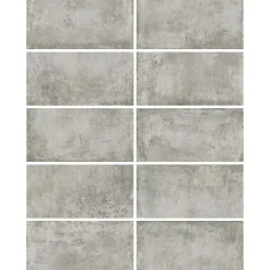 Carrelage sol et mur intérieur en grès cérame émaillé effet béton gris satin L.61 x l.61 cm x ép.8 mm, Malt- Discount