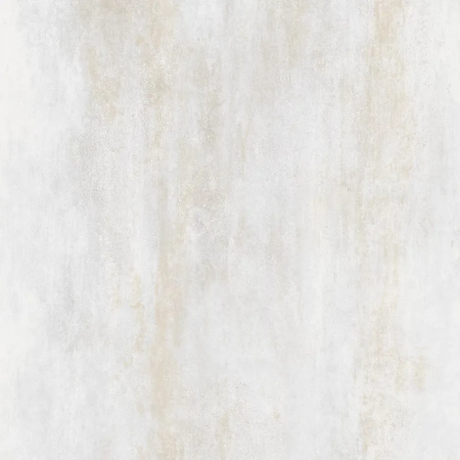 Carrelage sol et mur intérieur en grès cérame effet béton blanc mat L.60 x l.60 cm x ép.7,4 mm, Upper-Gresmalt Outlet