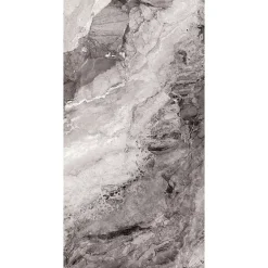 Carrelage sol et mur noir mat Mineral 60 x 120 cm