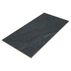 GoodHome Carrelage sol extérieur anthracite effet ardoise L.61,3 x l.30,3 cm x ép.9 mm, Slate