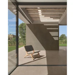 Aelle Carrelage Carrelage sol extérieur antidérapant effet béton ciré naturel 120x120 cm Boost natural umber