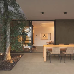 Aelle Carrelage Carrelage sol extérieur antidérapant effet béton ciré naturel 120x120 cm Boost natural umber