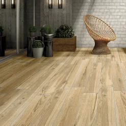 Carrelage sol extérieur effet bois brut L.90 x l.15 cm x ép.9 mm, Woodland