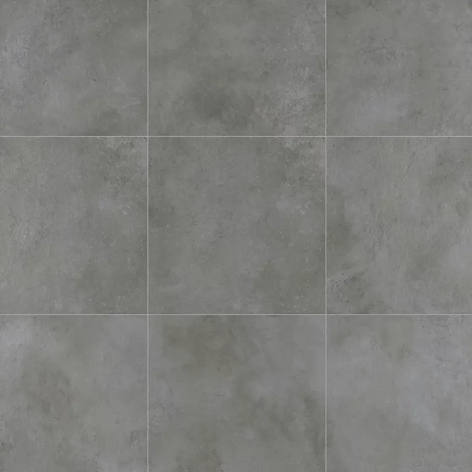 Carrelage sol extérieur effet béton gris anthracite L.60 x l.60 cm x ép.20 mm, Rohe