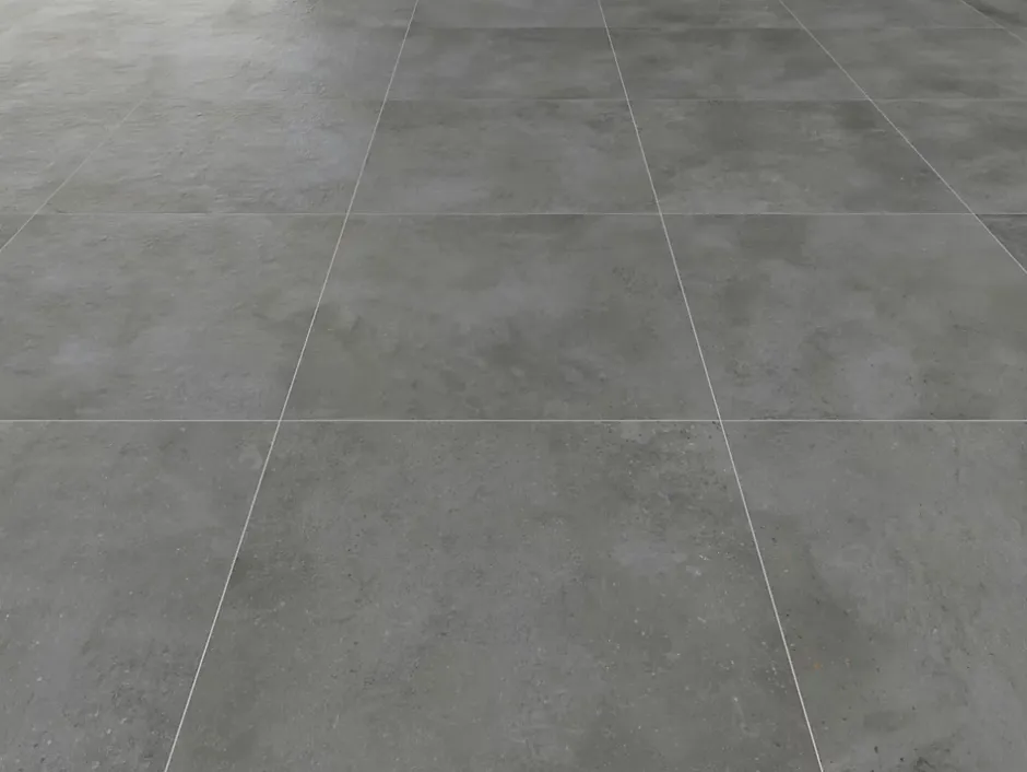 Carrelage sol extérieur effet béton gris anthracite L.60 x l.60 cm x ép.20 mm, Rohe