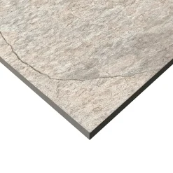 Carrelage sol extérieur effet pierre beige L.60 x l.60 cm x ép.9 mm, Denali
