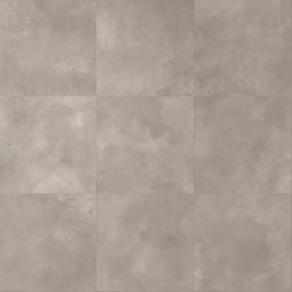 Alaplana Carrelage sol extérieur en grès cérame émaillé effet béton taupe l.60 x L.60 x ép.0.95 cm Rohe