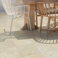 Carrelage sol extérieur en grès cérame émaillé effet pierre beige l.30 x L.30 x ép.0,9 cm Sunstone-Frassinoro New