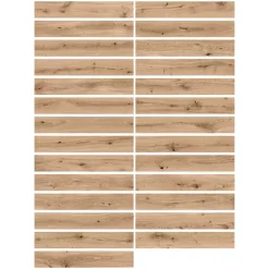 Carrelage sol extérieur en grès cérame émaillé effet bois naturel l.15 x L.90 x ép.0,86 cm Riverwood-Ecoceramic Sale