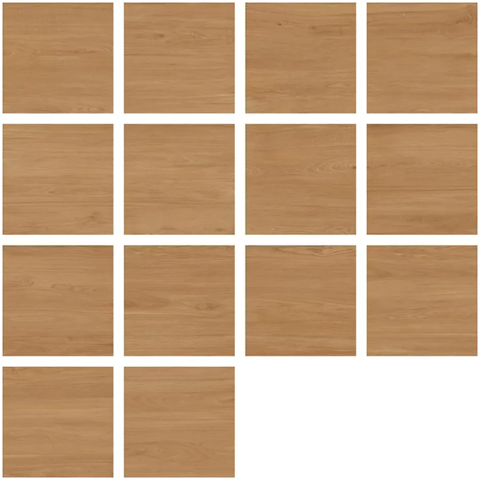 Ecoceramic Carrelage sol extérieur en grès cérame émaillé effet bois naturel l.60 x L.60 x ép.2 cm Parkwood