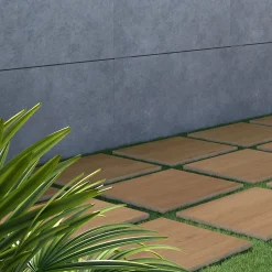 Ecoceramic Carrelage sol extérieur en grès cérame émaillé effet bois naturel l.60 x L.60 x ép.2 cm Parkwood