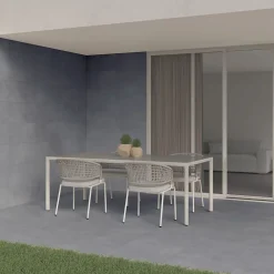 Carrelage sol extérieur en grès cérame émaillé effet béton gris l.30 x L.60 x ép. 0.9 cm District-Ecoceramic Online