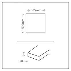GoodHome Carrelage sol extérieur en grès cérame émaillé effet pierre beige l.60 x L.60 x ép.2 cm Tamiri