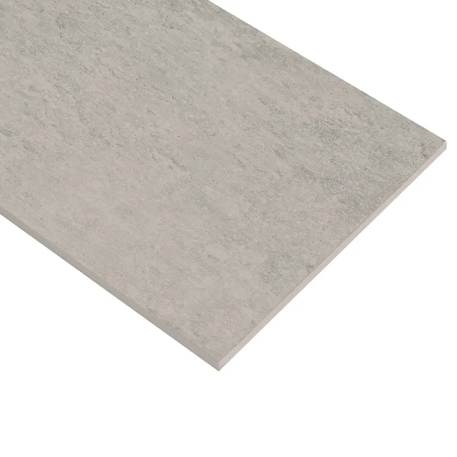 Carrelage sol extérieur en grès cérame émaillé effet béton gris perle l.30 x L.60 x ép. 0.9cm Bauha-Ecoceramic