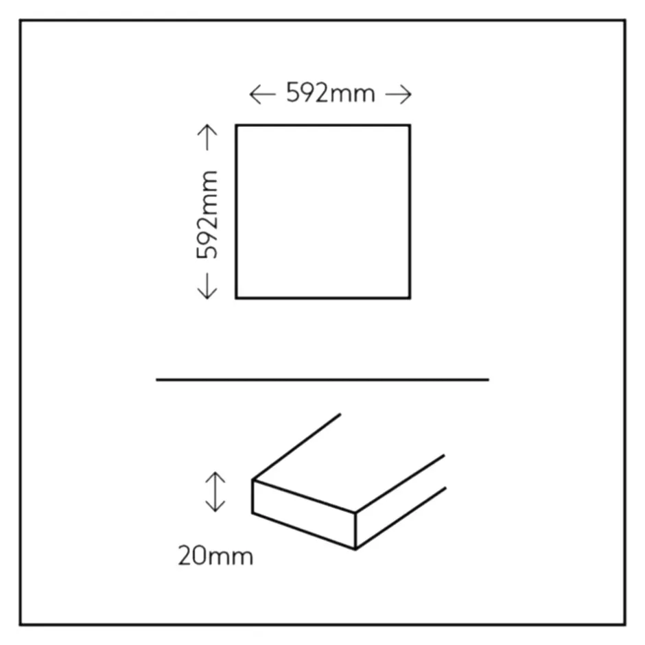 GoodHome Carrelage sol extérieur en grès cérame émaillé effet pierre taupe l.60 x L.60 x ép.2 cm Arina