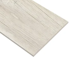 Ecoceramic Carrelage sol extérieur en grès cérame émaillé effet bois blanc l.15 x L.90 x ép.0,86 cm Timberlane