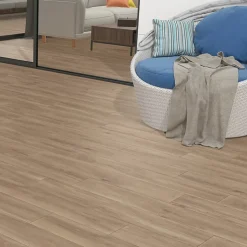 Ecoceramic Carrelage sol extérieur en grès cérame émaillé effet bois naturel l.20 x L.120 x ép.0,9 cm Urbanwood