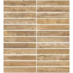 Carrelage sol extérieur en grès cérame émaillé effet bois naturel l.15 x L.90 x ép.0,86 cm Timberlane-Ecoceramic New