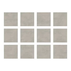 Carrelage sol extérieur en grès cérame émaillé effet béton gris perle l.45 x L.45 x ép. 0.85cm Bauha-Ecoceramic Hot