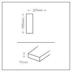 Carrelage sol extérieur en grès cérame émaillé effet bois clair l.22 x L.120 x ép. 0,97 cm Todias Haya-GoodHome Clearance