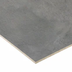 Alaplana Carrelage sol extérieur en grès cérame émaillé effet béton anthracite l.60 x L.60 x ép.0.95 cm Rohe