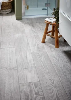 Colours Carrelage sol gris 20 x 120 cm Cotage