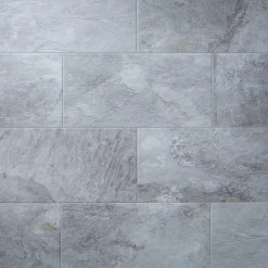 Carrelage sol gris effet pierre L.61,5 x l.30,8 cm x ép.8 mm, Shaded-GoodHome New