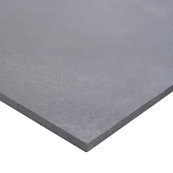 GoodHome Carrelage sol gris foncé effet béton L.60 x l.30 cm x ép.10 mm, Smooth